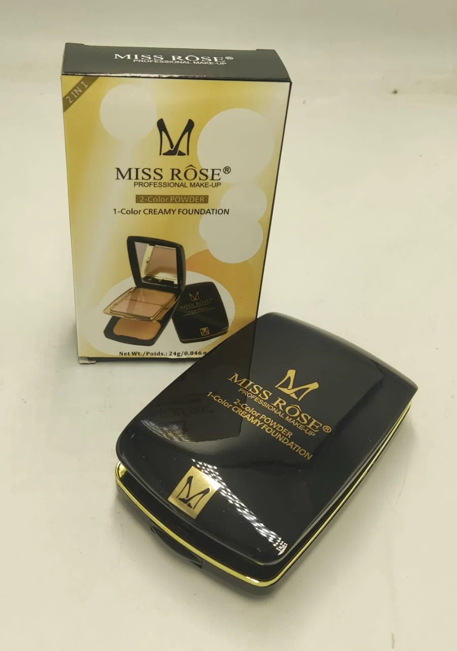 Miss Rose 2-in-1 Powder & Creamy Foundation – 24g