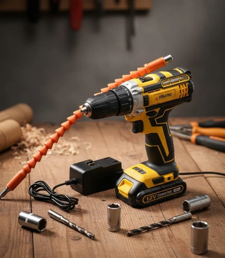 Cordless Rechargeable Drill Machine – Complete 36-Piece Tool Kit