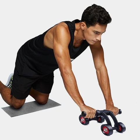 LORDEX Dual Wheel Ab Roller – Core Strength Exercise Wheel