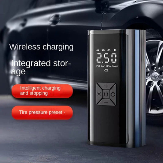 Smart Display Portable Air Compressor – Cordless Tire Inflator with Digital Pressure Gauge | UAE