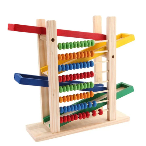 Wood Toys Abacus &amp; Ramp Vehicle Set