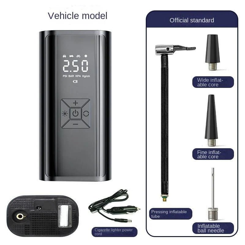 Smart Display Portable Air Compressor – Cordless Tire Inflator with Digital Pressure Gauge | UAE