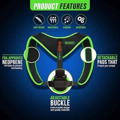 Magnetic Posture Corrector – Back Brace for Neck Hump & Pain Relief