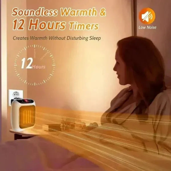 Handy Heater Turbo 800 – Wall Outlet Space Heater with Remote Control