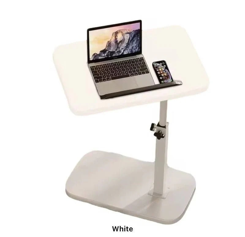 Adjustable Laptop Table – Wood Finish Top with Black Base