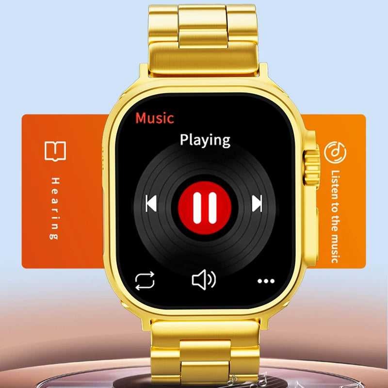Luxury Gold Smart Watch (Apple Watch Style – Metal Strap Edition)