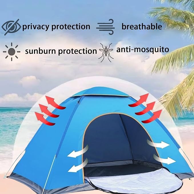 2–3 Person Outdoor Trail Dome Tent (Automatic Pop-Up Style)
