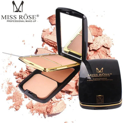 Miss Rose 2-in-1 Powder &amp; Creamy Foundation – 24g