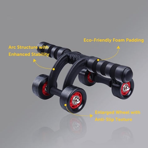 LORDEX Dual Wheel Ab Roller – Core Strength Exercise Wheel