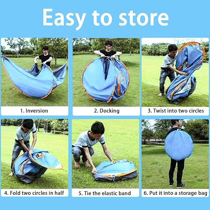 2–3 Person Outdoor Trail Dome Tent (Automatic Pop-Up Style)