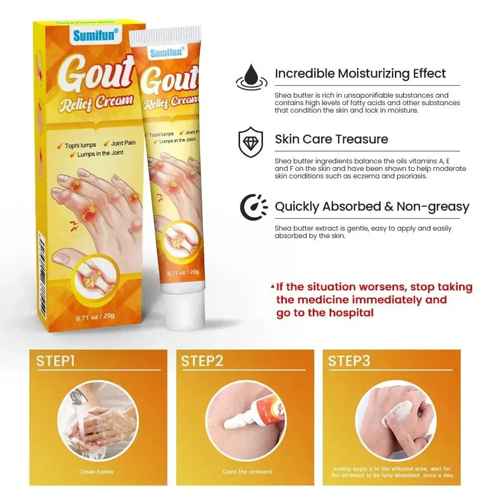 Sumifun Gout Relief Cream 20g – Joint Pain & Swelling Support
