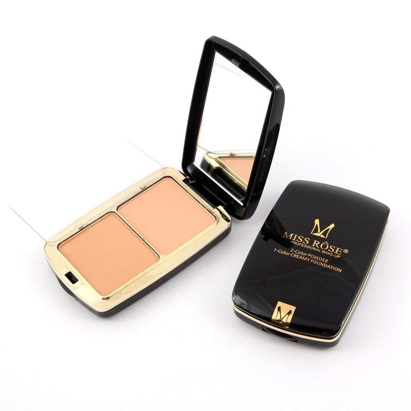 Miss Rose 2-in-1 Powder &amp; Creamy Foundation – 24g