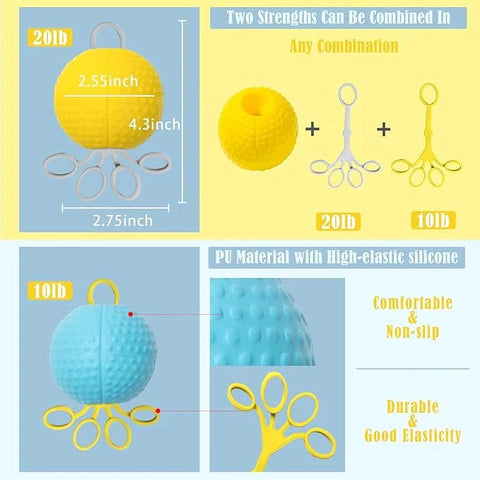 Multifunctional Rehabilitation Ball – A 2-in-1 hand exercise tool