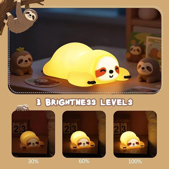 Sloth Night Light – Soft LED Bedside Lamp
