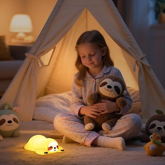 Sloth Night Light – Soft LED Bedside Lamp