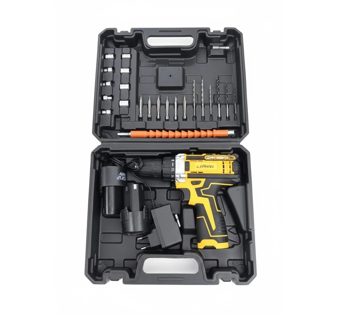 Cordless Rechargeable Drill Machine – Complete 36-Piece Tool Kit