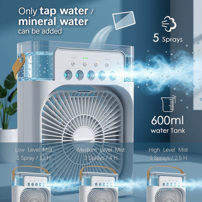 Portable Ice Air Cooler Fan