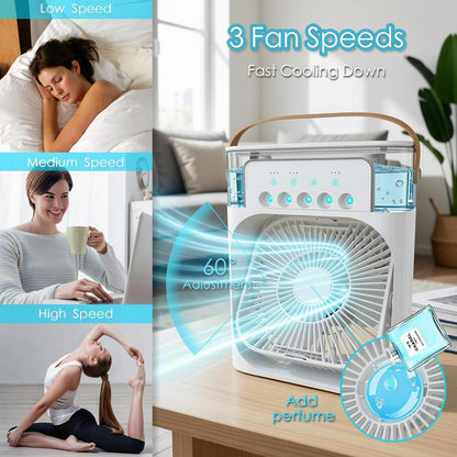Portable Ice Air Cooler Fan